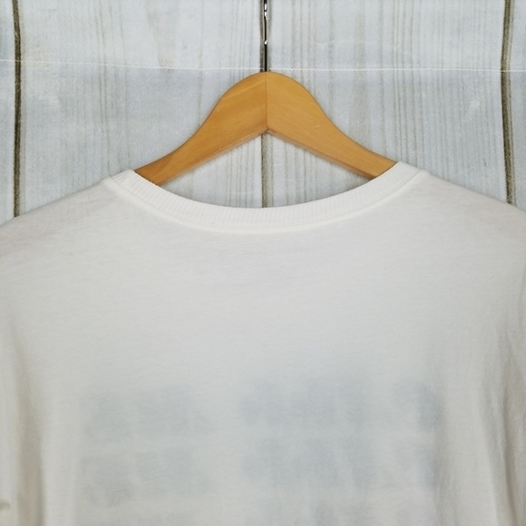 American Eagle White Graphic Tee Call Me - Picture 4 of 8